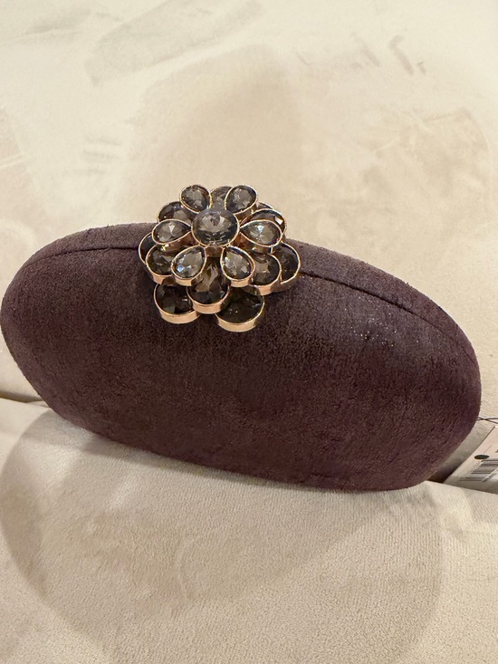 Sondra Roberts Handbags - NWT Sondra Roberts Elegant Floral-Embellished Women’s Clutch - Deep Plum